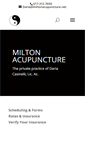 Mobile Screenshot of miltonacupuncture.net