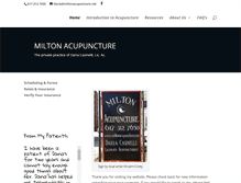 Tablet Screenshot of miltonacupuncture.net